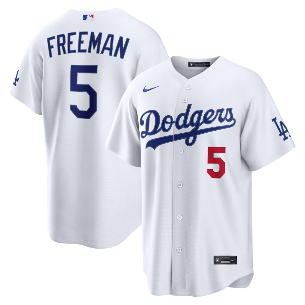 Los Angeles Dodgers White Home Stadium Jersey