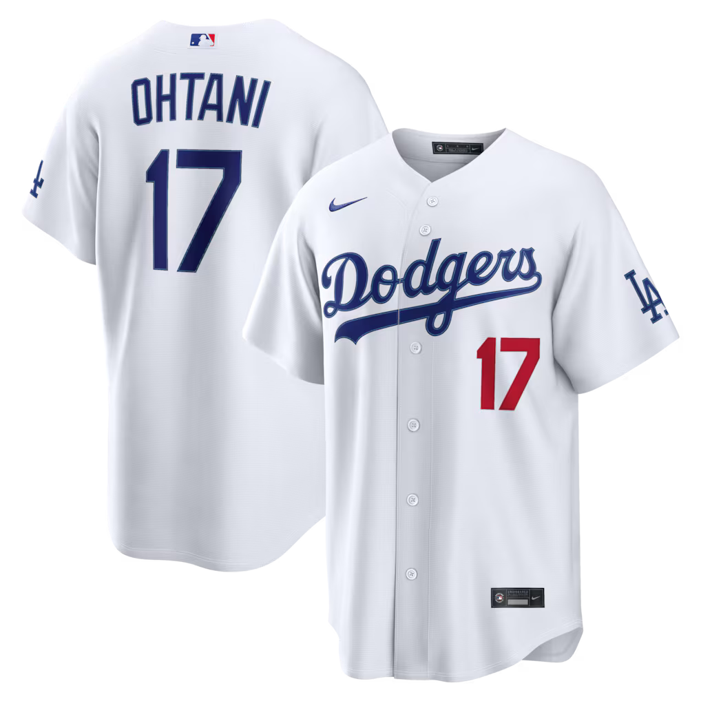 Los Angeles Dodgers White Home Stadium Jersey