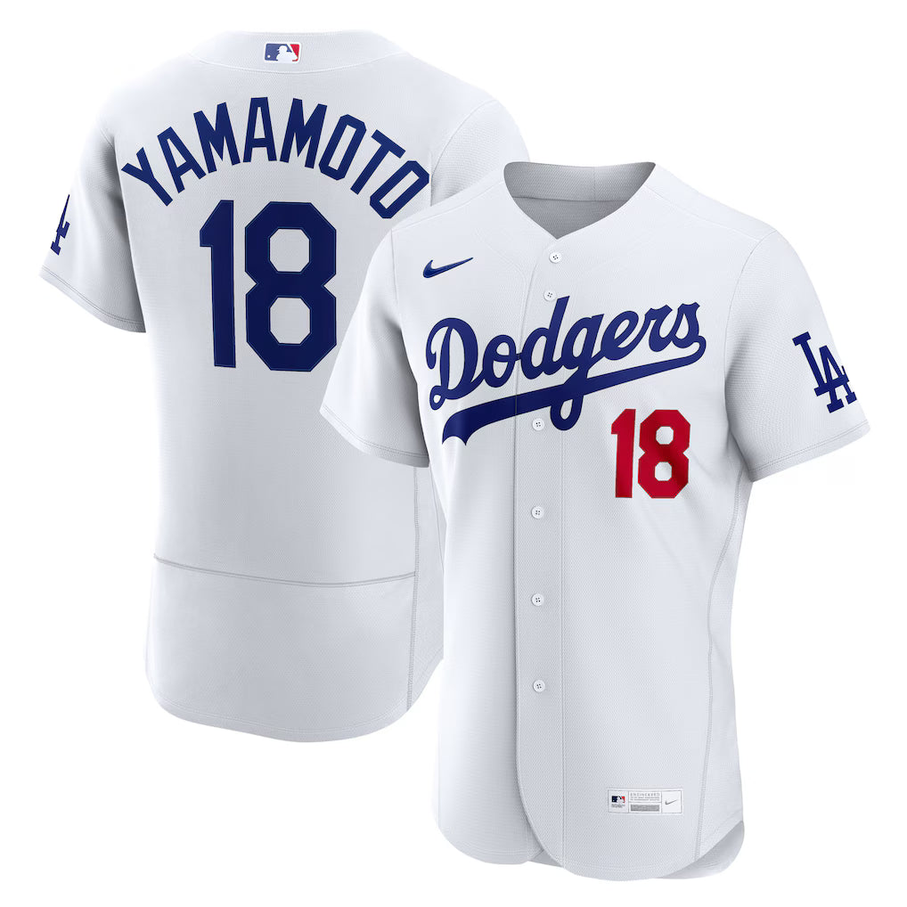 Los Angeles Dodgers White Home Stadium Jersey